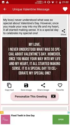 Love Messages for Girlfriend android App screenshot 3