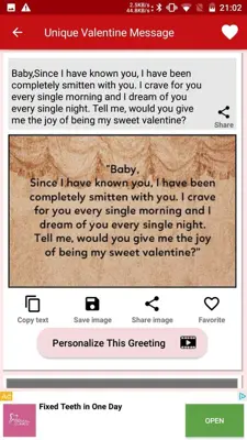 Love Messages for Girlfriend android App screenshot 8